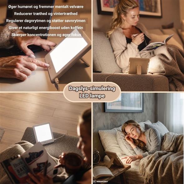 Dagslys-simulering LED lampe