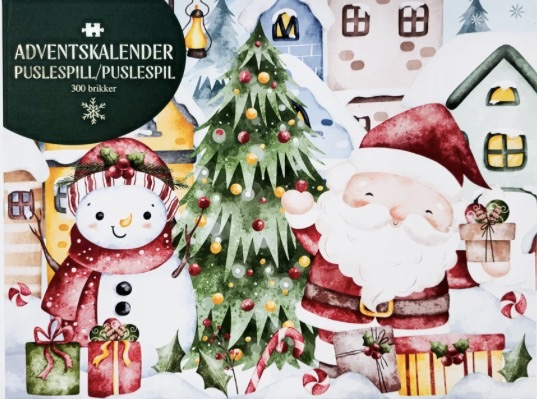 PUSLESPILS JULEKALENDER 300brikker