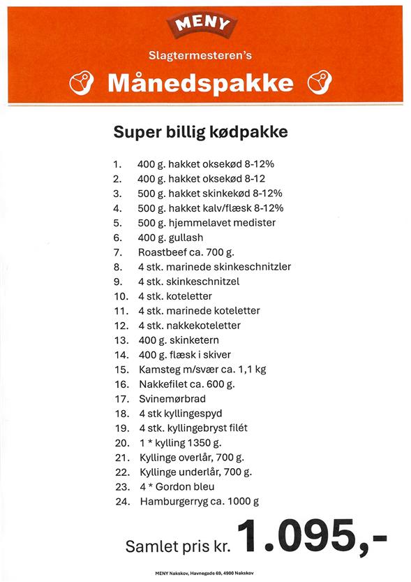 Slagtermesterens Månedspakke